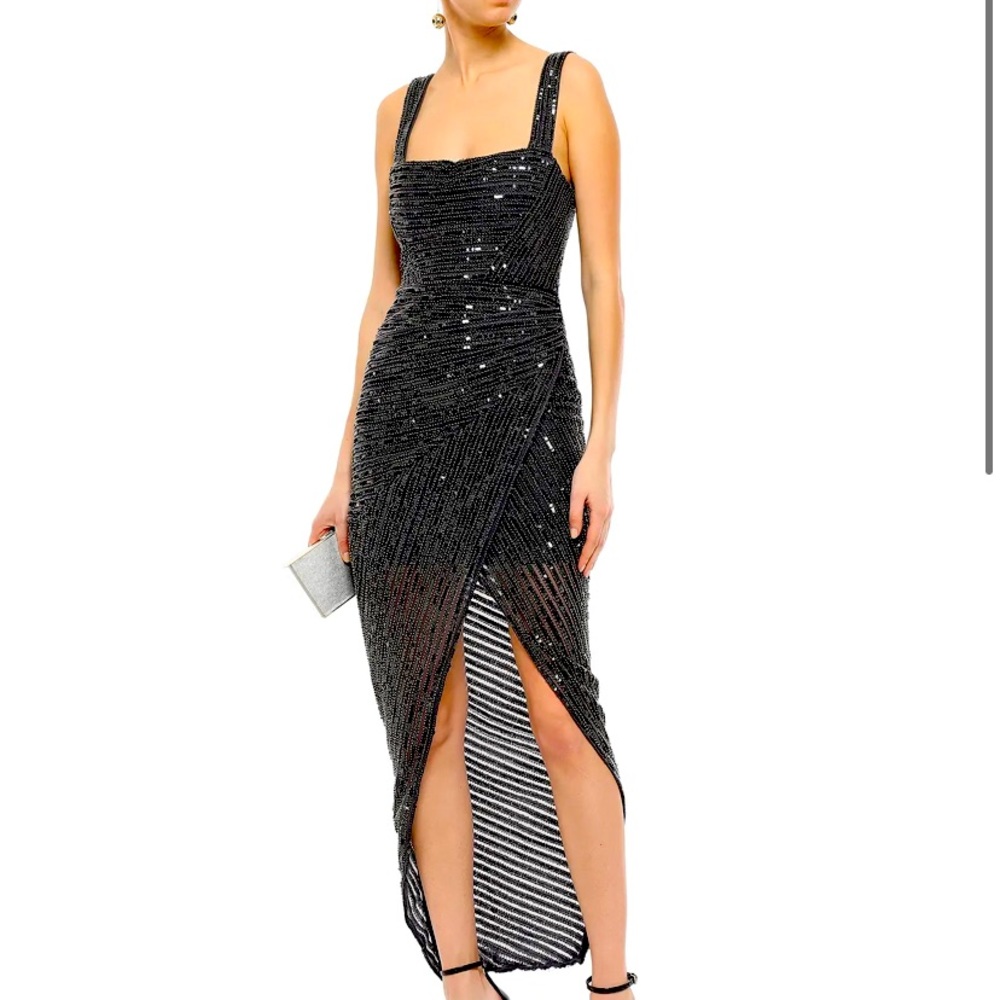 New Rachel Gilbert sequin high low dress gown 10 prom wedding
